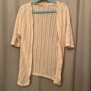 Hayden girls cream sheer coverup